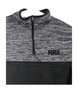 Mens NRA Sweatshirt Size XL 1/4 Zip Fleece Lined Pullover Gray Heather B... - $38.58