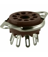 NEW - 9 Pin Belton Socket, Bottom Mount Micalex .75&quot; chassis hole - £1.77 GBP