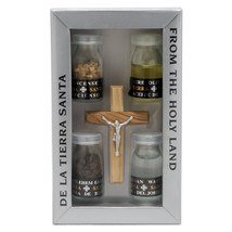 Holy Land Home Blessing Set 5 Items Olive Wood Cross Certificated Christ... - £13.93 GBP