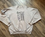 VTG 90s Golf Print Sweatshirt Adult XL Heather Gray Hanes Comfortblend - $23.07