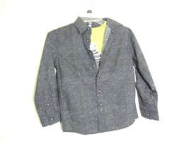Route 66 KMart Brand Size 8 Boy&#39;s Gray Button Up Long-Sleeve/Green T-Shirt Combo - £10.08 GBP