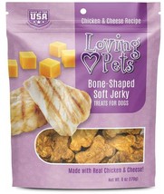 Loving Pets Bone-Shaped Soft Jerky Treats Cheese - £23.93 GBP