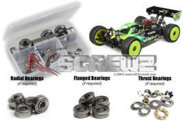 RCScrewZ Metal Shielded Bearings los104b for Losi 8ight-X 1/8th Buggy TLR04007 - $49.45