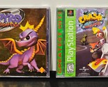 Crash Bandicoot Warped &amp; Spyro Ripto&#39;s Rage! CIB - PS1 Game Lot of 2 - $16.44