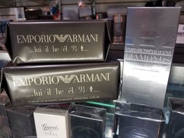 Emporio Armani Lui Or Diamonds By Giorgio Armani 1.7 2.5 3.4 Oz For Men * Sealed - $39.99+