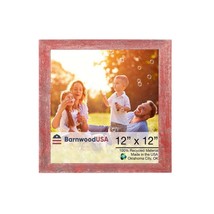 12" X 12"  Rustic Farmhouse Red Wood Frame - $126.35 CAD