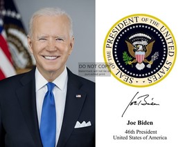 President Joe Biden Presidential Seal &amp; Autograph 11X14 Photograph - £12.59 GBP