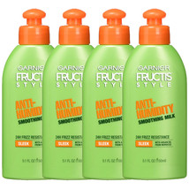 Pack of (4) New Garnier Fructis Style Anti-Humidity Smoothing Milk 5.10 Ounces - £34.37 GBP