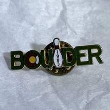 1983 Boulder Colorado Bowling City State Souvenir Enamel Lapel Hat Pin P... - $7.95