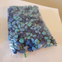 Decorative Blue Gravel Pebbles, Turquoise Navy Stones, Soil Topper, Vase Filler image 2