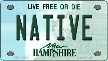 Native New Hampshire Novelty Mini Metal License Plate Tag - $14.95