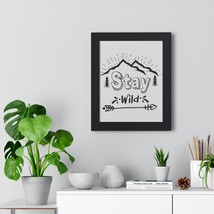 &quot;Stay Wild and Free&quot; Typography Poster | Inspirational Wall Art | Retro ... - £48.55 GBP+