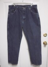 Wrangler Premium 36 x 29&quot; Mens Dark Blue Denim Reg Jeans Laundered Never Worn - £7.94 GBP