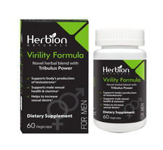 Herbion Naturals Virility Formula 60 veggie caps - Pack of 1 - £17.22 GBP