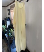 Sincerely Jules Pale Yellow Oversized Fleece Lounge Tank Top Jumpsuit M ... - $39.99