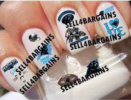 Carolina Panthers Promo 10 Different Designs》Salon Quality Nail Art Decals - $9.16