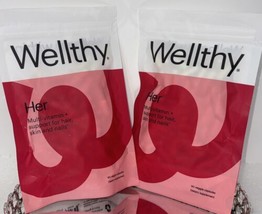 Bundle of 2 Packs-Wellthy Her Multivitamin+Support for hair,skin&amp;nails: Exp:9/24 - £58.00 GBP