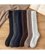 3 Pairs/Lot Winter Men&#39;s Wool Long Socks U.S. Size 6.5-12 Over Calf Mixe... - £23.64 GBP