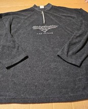 Harley Davidson Cafe Vegas Fleece 1/4 Zip Pullover Henley Sweater Mens M... - €20,91 EUR