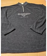Harley Davidson Cafe Vegas Fleece 1/4 Zip Pullover Henley Sweater Mens M... - €20,91 EUR