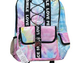 iscream Pastel Tie Dye Modern Square 16&quot; x 11&quot; Backpack - £48.33 GBP