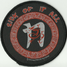 Sick Of It All Logo 1993 Woven Sew On Patch Official Rare Vintage - £6.68 GBP