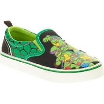 Teenage Mutant Ninja Turtles Toddler Boy&#39;s Canvas Slip-on Shoes Size 7, ... - £11.00 GBP