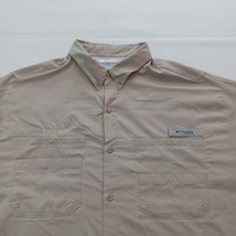 Columbia Omni-Shade FM7253 Men's 2XL Beige Vented Button Front Long Sleeve Shirt image 9