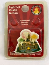 Vintage DISNEY Cinderella Castle Light Up Button Pin - $16.82