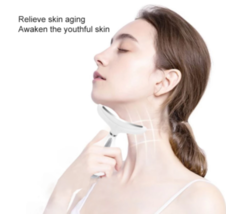 Led Facial Neck Massager Photon Therapy Heating Face Lift Neck Wrinkle R... - £15.90 GBP