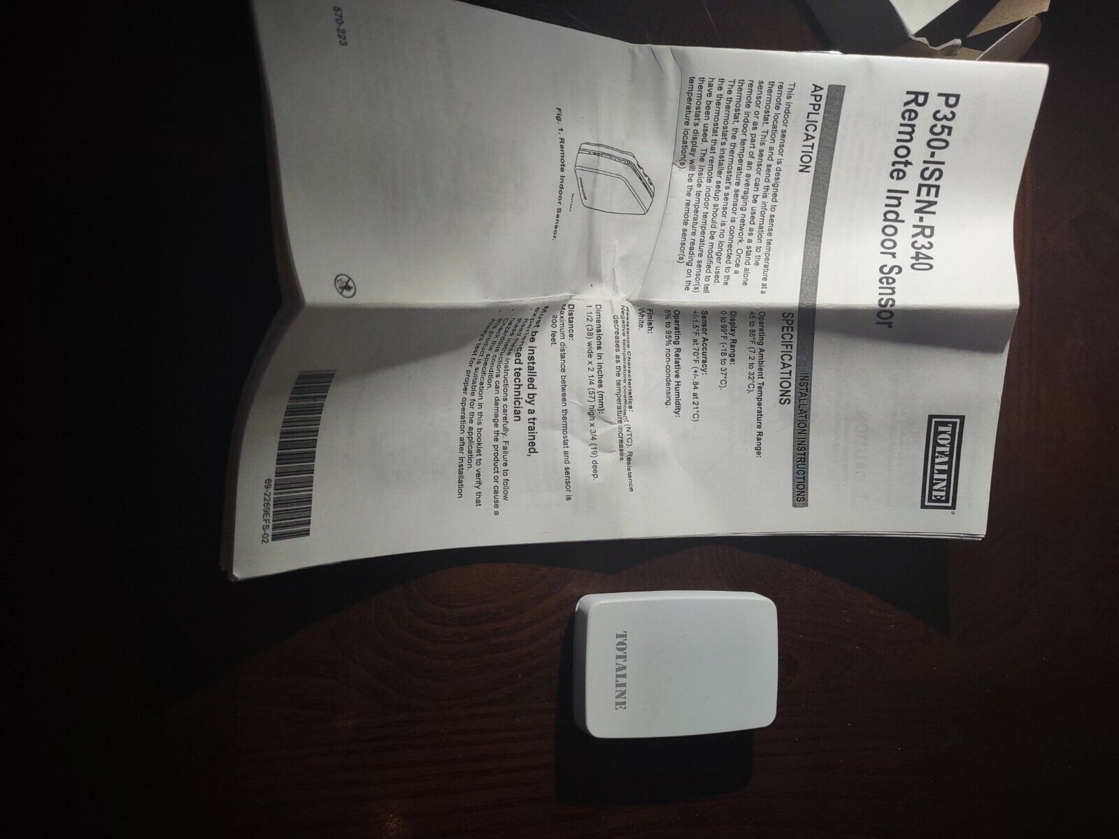 Totaling P350-ISEN-R340 Remote Indoor Sensor-Brand New-SHIPS N 24 HOURS - $49.38