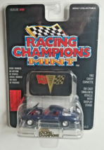 1963 Chevy Corvette Racing Champions Mint Die Cast 1:53 #46 1996 W/Stand Blue - £6.91 GBP