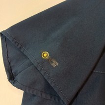 Carhartt Women's Force V-Neck Pockets Blue Workwear Top Short Sleeve Size Large image 4