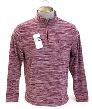 Tailorbyrd Sport Bordeaux Heather Long Sleeve 1/4 Zip Pullover Shirt Men... - $56.24
