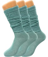 3 Pairs Women&#39;s Knee High Slouch Socks for Boots Dance Fall Soft Cotton ... - $17.69 CAD