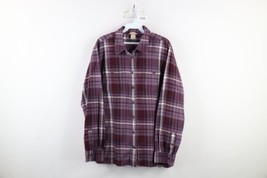 Duluth Trading Co Womens XL Faded Free Swingin Collared Flannel Button S... - $39.55