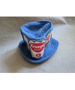 Vintage Blue Crocheted Budweiser Schlitz Schaefer Beer Can Knit Bucket P... - $455.04 MXN