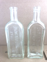 Vintage Dr W.B. Caldwell&#39;s Syrup Pepsin Glass Bottles 2ct Monticello Illinois - £11.46 GBP