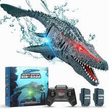 Remote Control Dinosaur, 2.4G Water Toys Rc Boat With Led Lights Module Batterie - £57.04 GBP