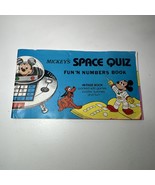 Mickey&#39;s Space Quiz Fun &#39;n Numbers 1980 Activity Booklet UNUSED Walt Disney - €17,15 EUR