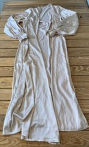 Nina Descriquets Women’s Satin Tie Robe Size M Cream Sf4 - $38.61