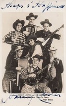 Harry Lester &amp; His Hayseeds Cowboy Western Music Hand Signed Photo RPC Postcard - £13.42 GBP