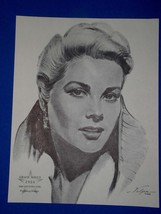 Grace Kelly Academy Award Oscar Portrait Print Vintage 1962 Volpe Countr... - $227.89 MXN
