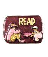 VTG Read Design By Lucinda Pin Brooch Woman Child Book... Handmade Educa... - $285.37 MXN