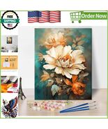 Artistic Family Fun: Paint By Numbers Floral Kit for Kids &amp; Adults on Ca... - $350.07 MXN