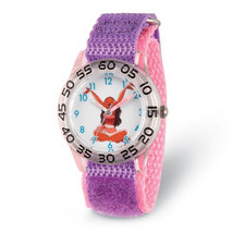 Disney Kids Moana Acrylic Purple Strap Time Teacher Watch - $29.00