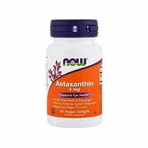 NEW NOW Astaxanthin 4mg 60 Softgels - £18.53 GBP