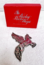 Old Pewter Pegasus Christmas Ornament Shirley Pewter Shops Virginia Flying Horse - $14.36