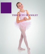 Body Wrappers 2084 Girls Size M/L Violet Princess Aurora Full Stiff Tutu - £8.75 GBP