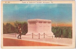 Postcard Tomb Of Unknown Soldier Arlington Virginia - £3.10 GBP